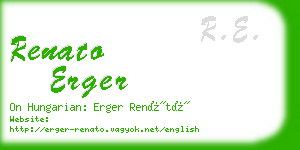 renato erger business card